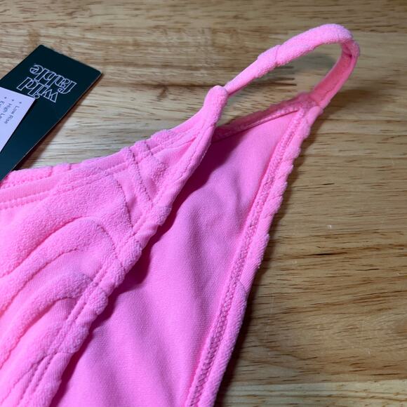 Wild Fable Women's Pink Terry Wavy Textured Bikini Bottom - Size XL - NWT - Picture 7 of 9